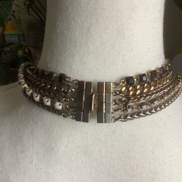 Multi Layered Bead and Chain Necklace and Bracelet Set - Picture 5 of 8